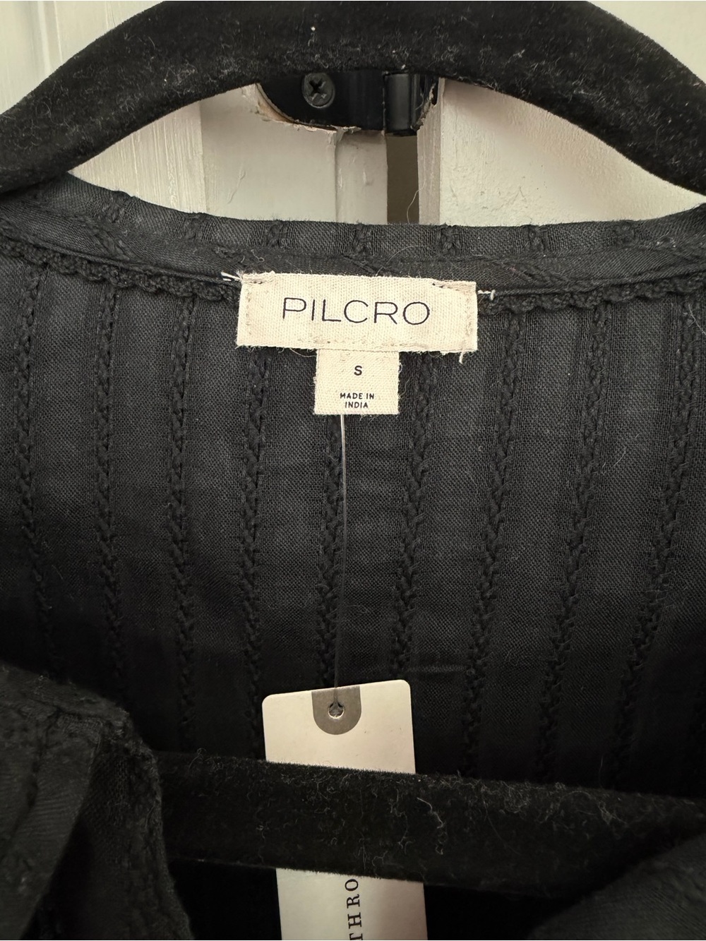 Pilcro Keira Waisted Tuxedo Blouse - Picture 7 of 9
